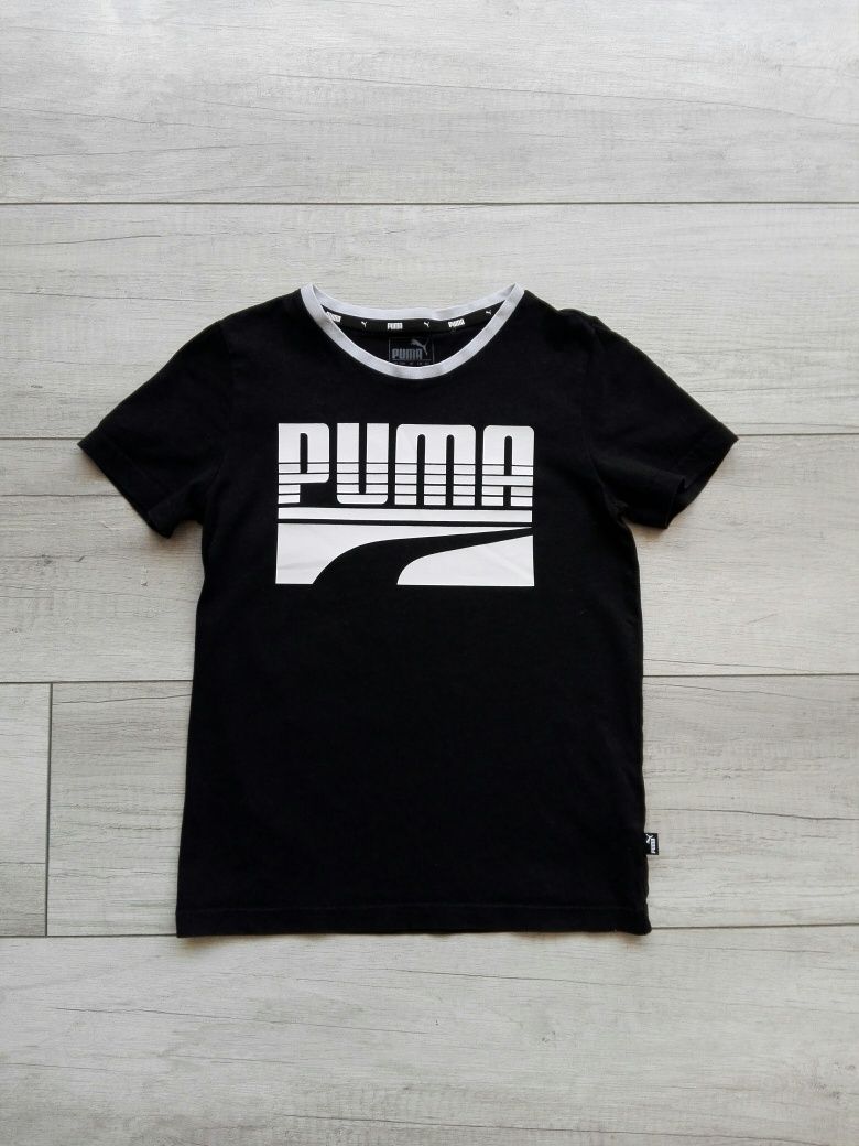 Puma oryginalny czarny t-shirt koszulka bluzka rozm 140