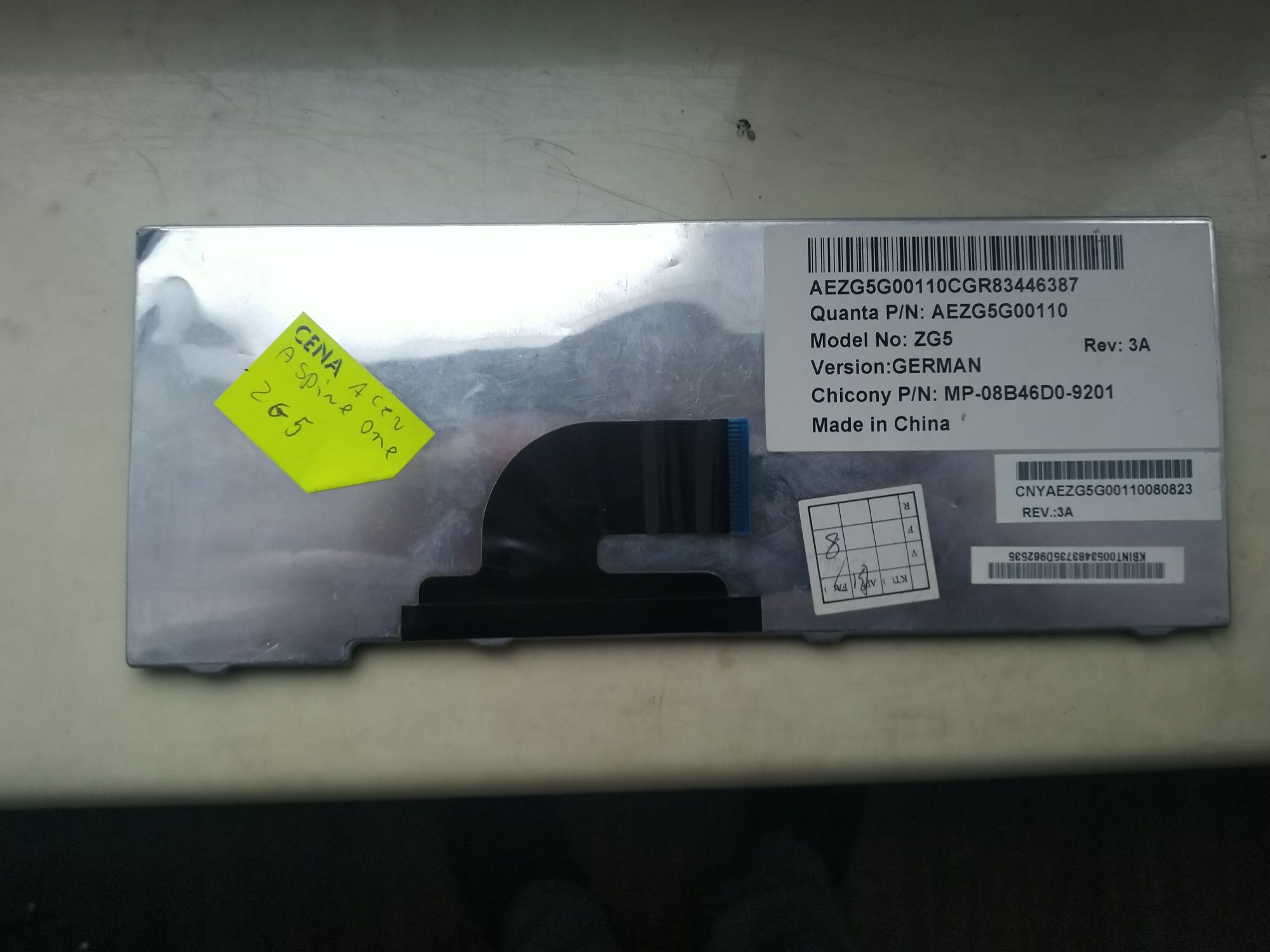 Klawiatura Acer Aspire One ZG5