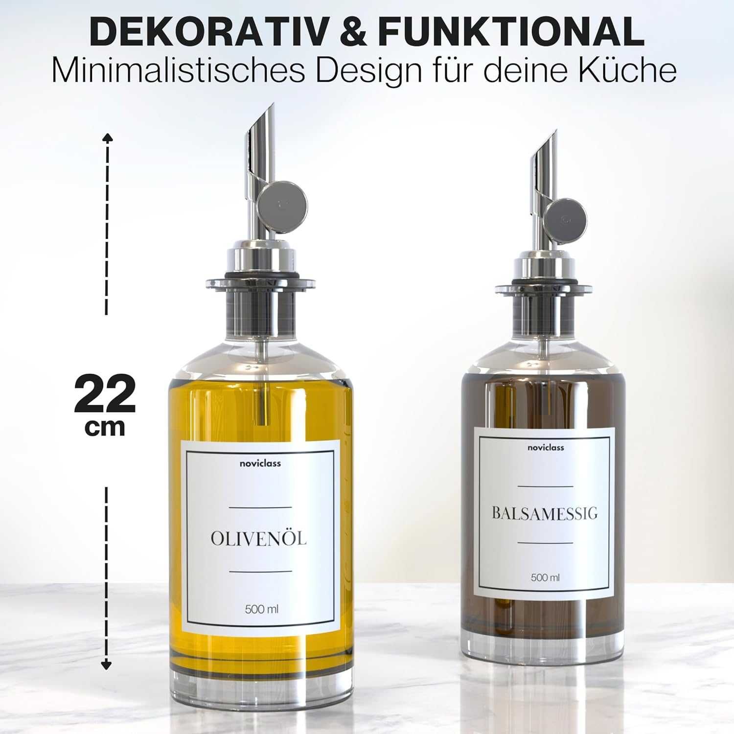 Dyspensery kuchenne, butle na olej, ocet i inne NOVICLAS. 2 x 350 ml