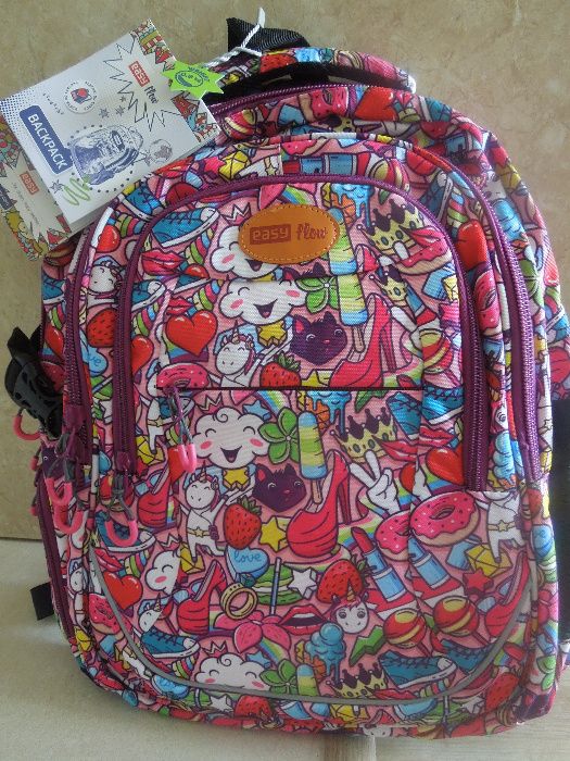 Zestaw szkolny plecak 923684 + piórnik 924067 Easy Flow - nowy!