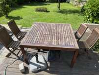 Mesa de Jardim (quadrada - 8 lugares)