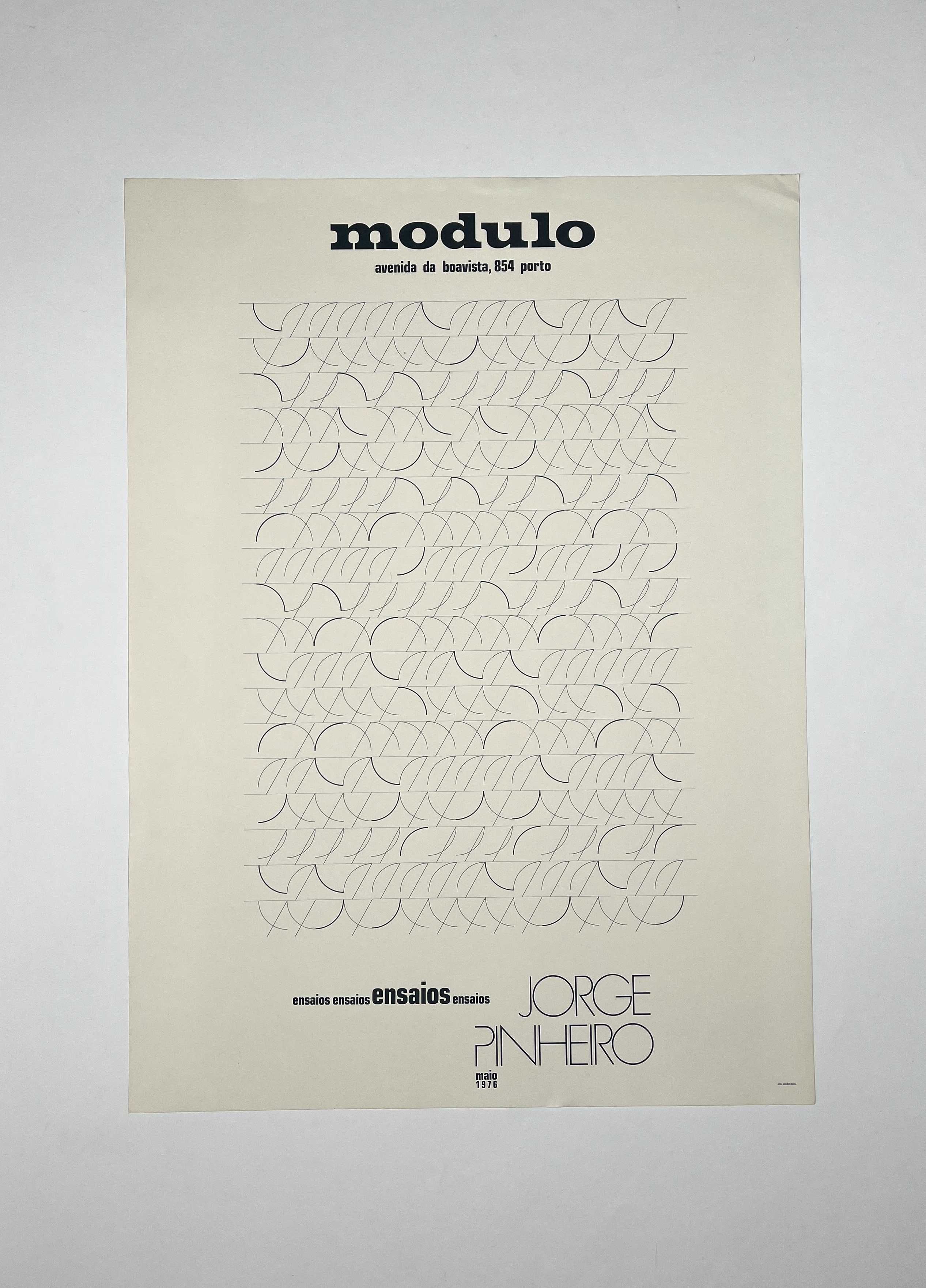 Cartaz da exposição Jorge Pinheiro Galeria Modulo 1976