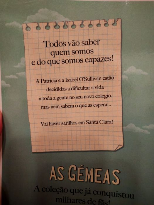 As gémeas no colégio de Santa Clara | Enid Blynton (Portes grátis)