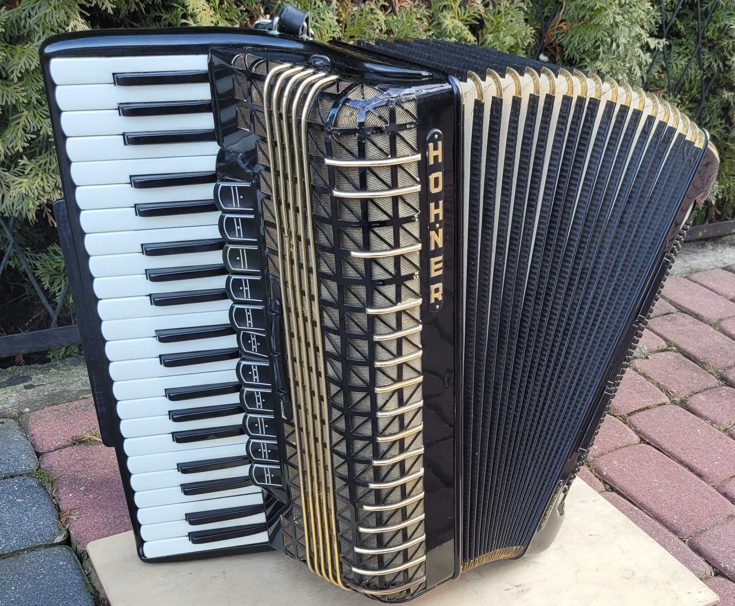 Akordeon Hohner Atlantic IV DeLuxe 120B 4Ch Germany Super Głośny Stroi