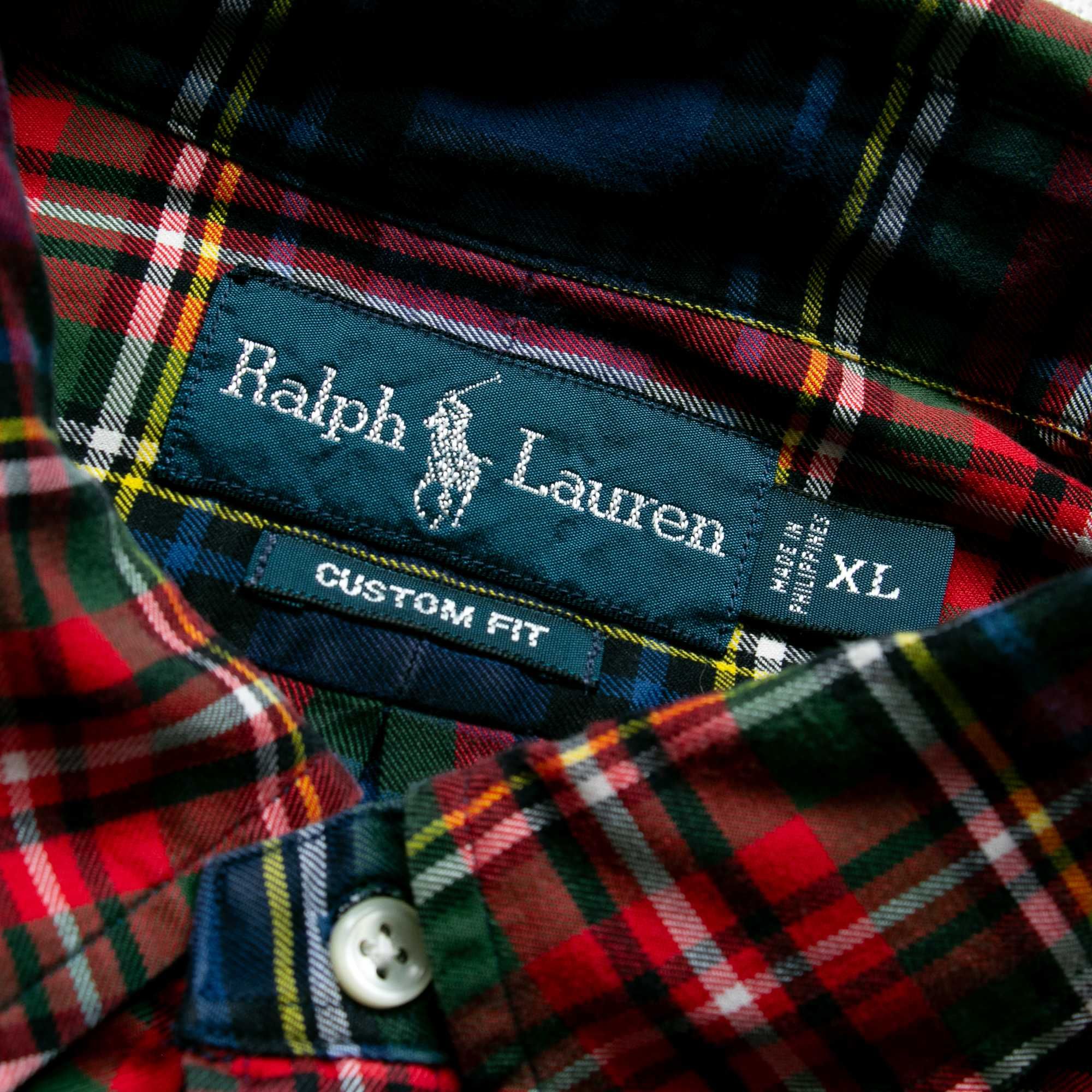 Ralph Lauren koszula w kratę XL custom fit