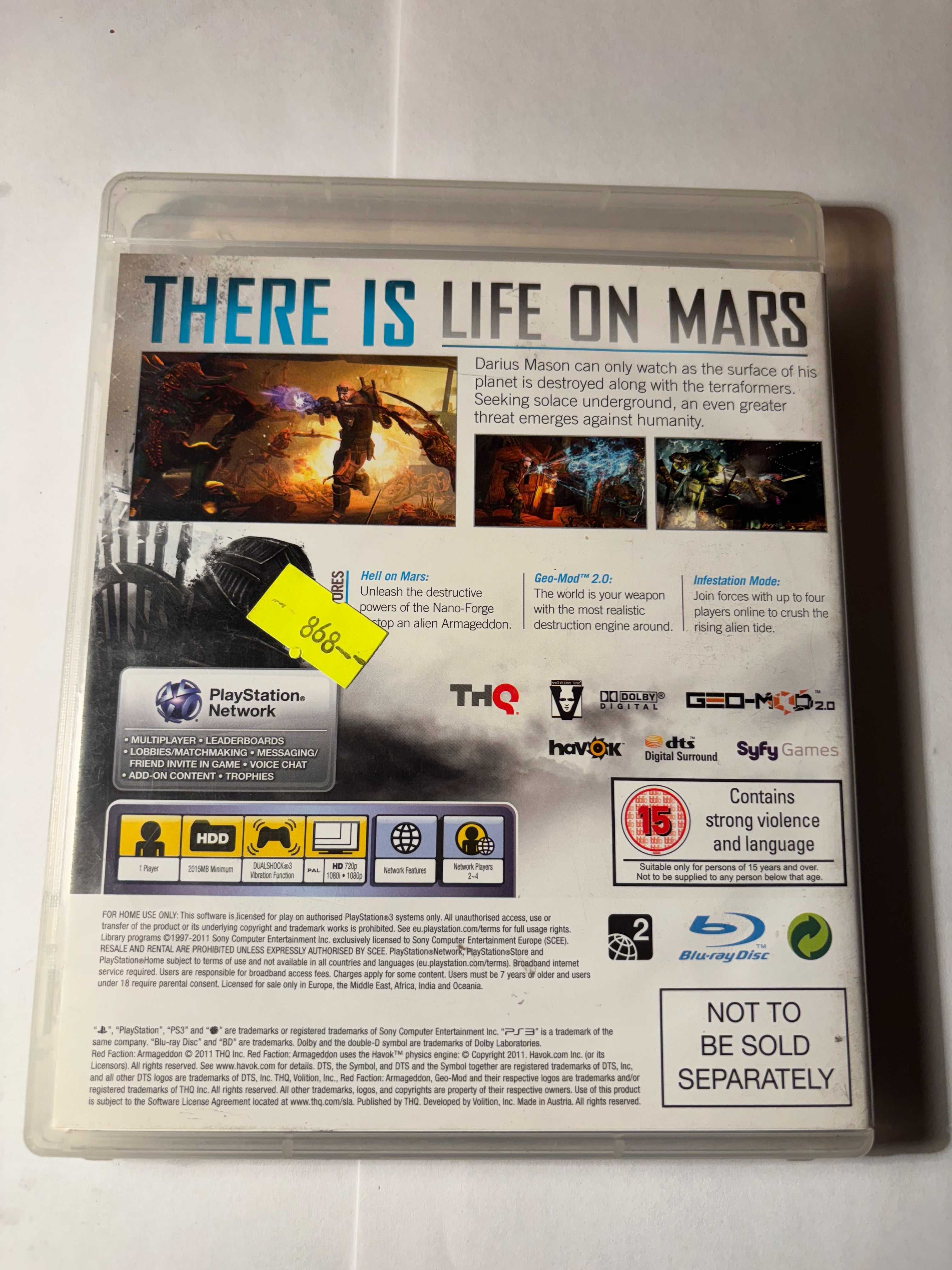 Gra Red Faction Armageddon PS3 + Gratis
