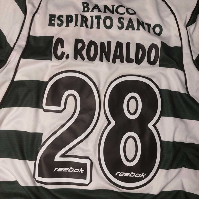 Camisola Principal Sporting CP 2002/03 - Cristiano Ronaldo 28