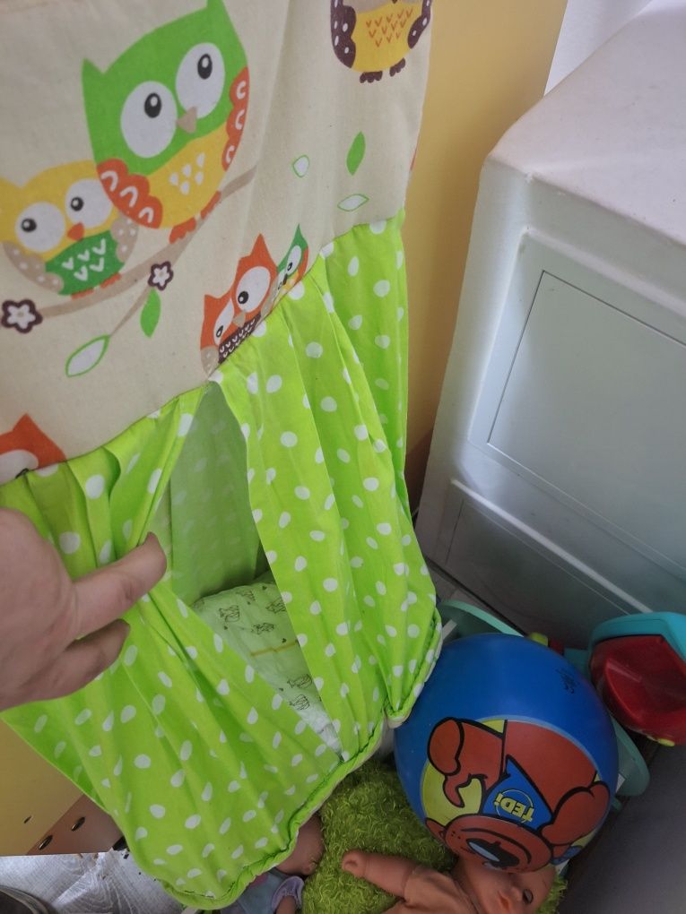 Łóżeczko z materacem i szufladą+dużo dodatków