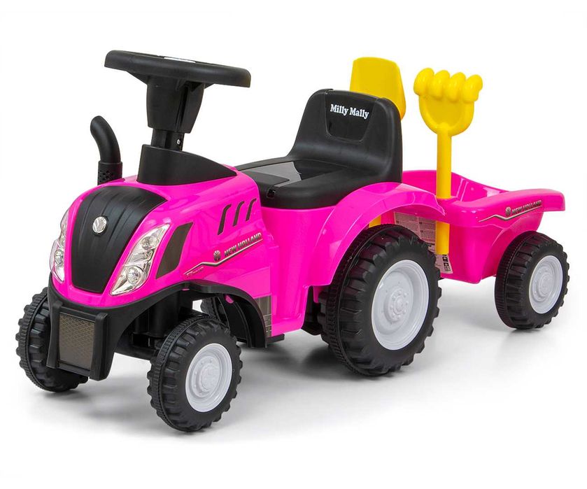 Holland T7 Traktor różowy odpychacz pchacz