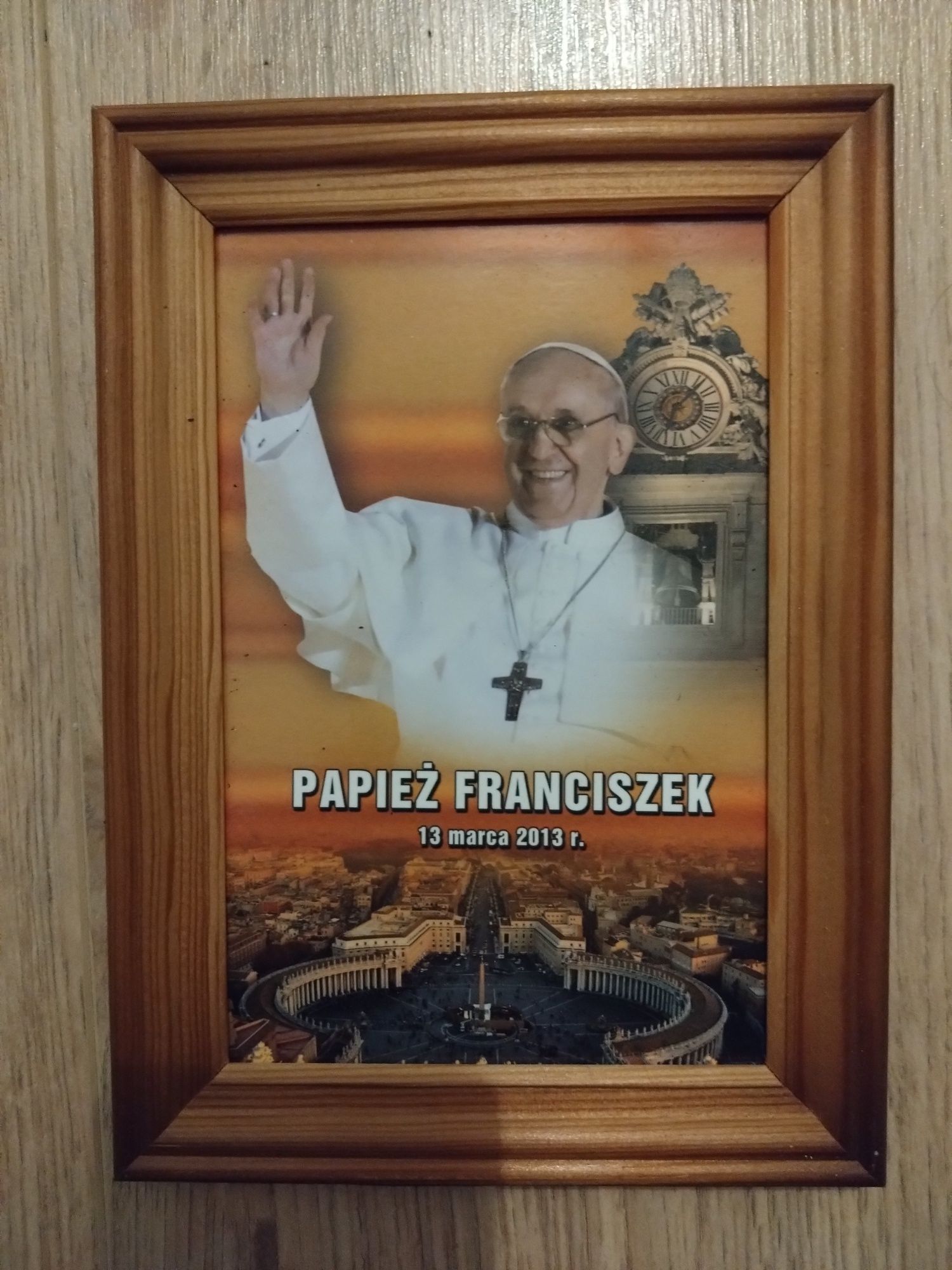 Papież Franciszek. Obrazek w ramce