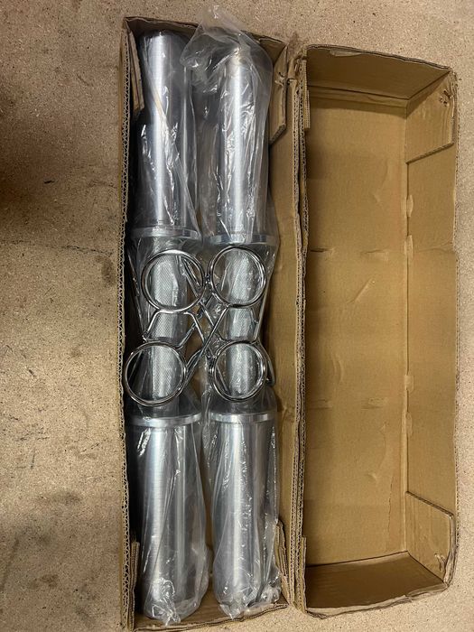 2 Gryfy olimpijskie 50mm krótkie 52cm 3,5kg/szt + zaciski