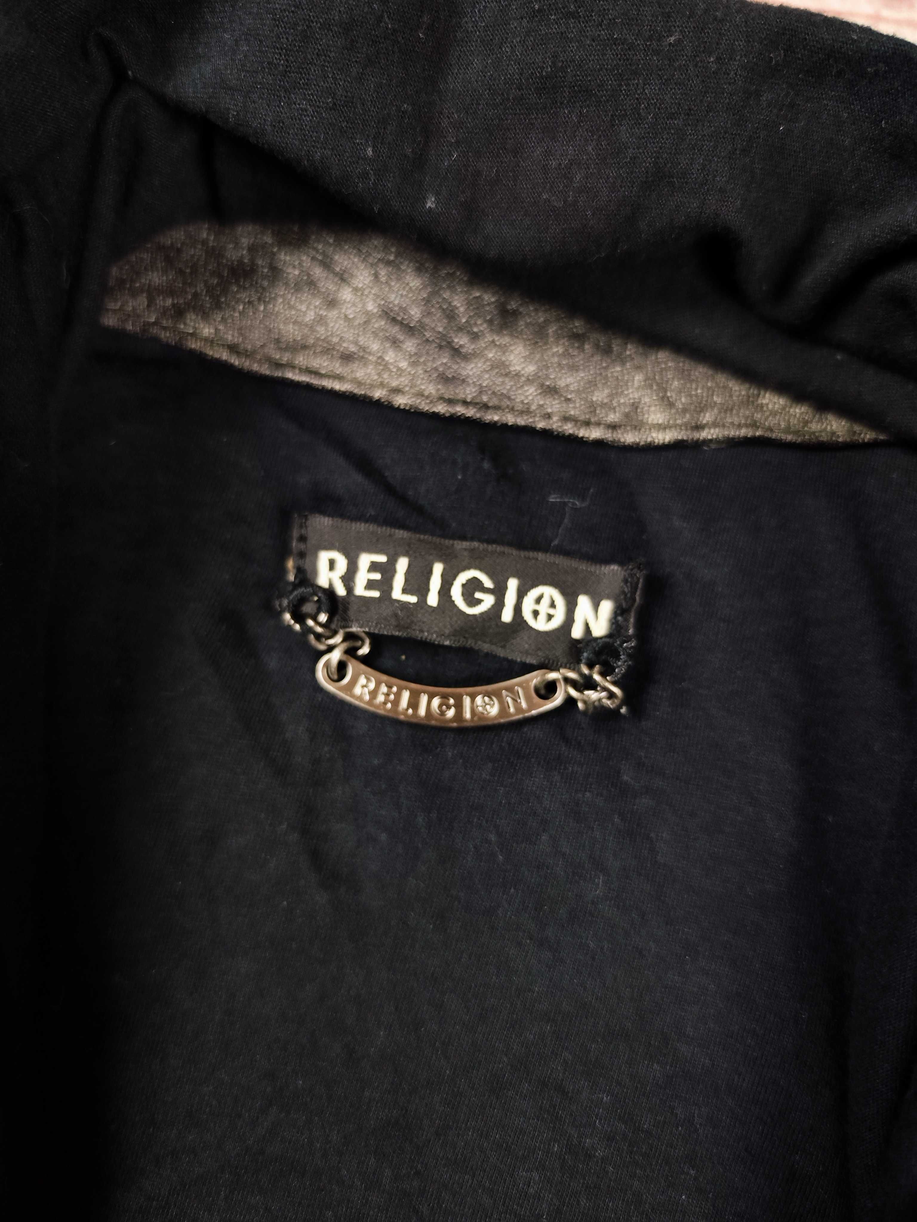 Vintage kurtka skórzana Religion opium y2k alternative M