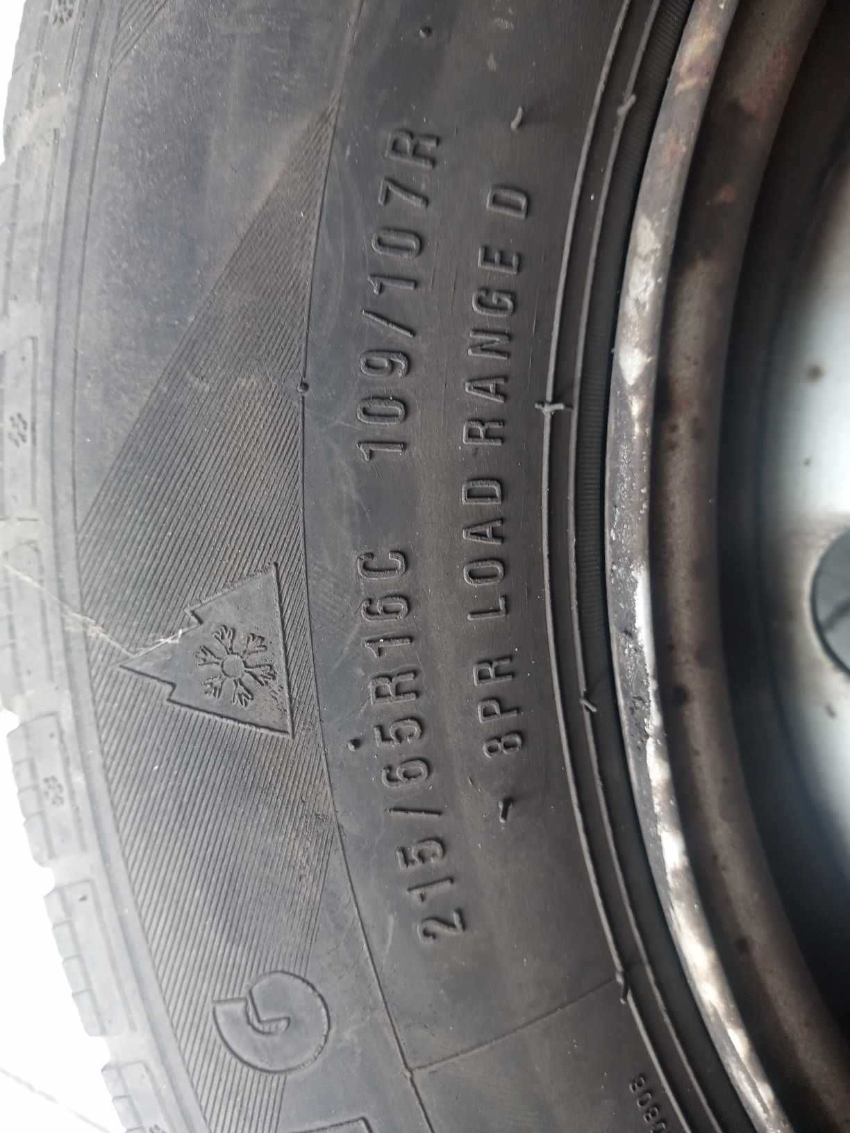 Opony ZIMOWE  z felgami R 16 215/65 C 5x108 np. Fiat SCUDO
