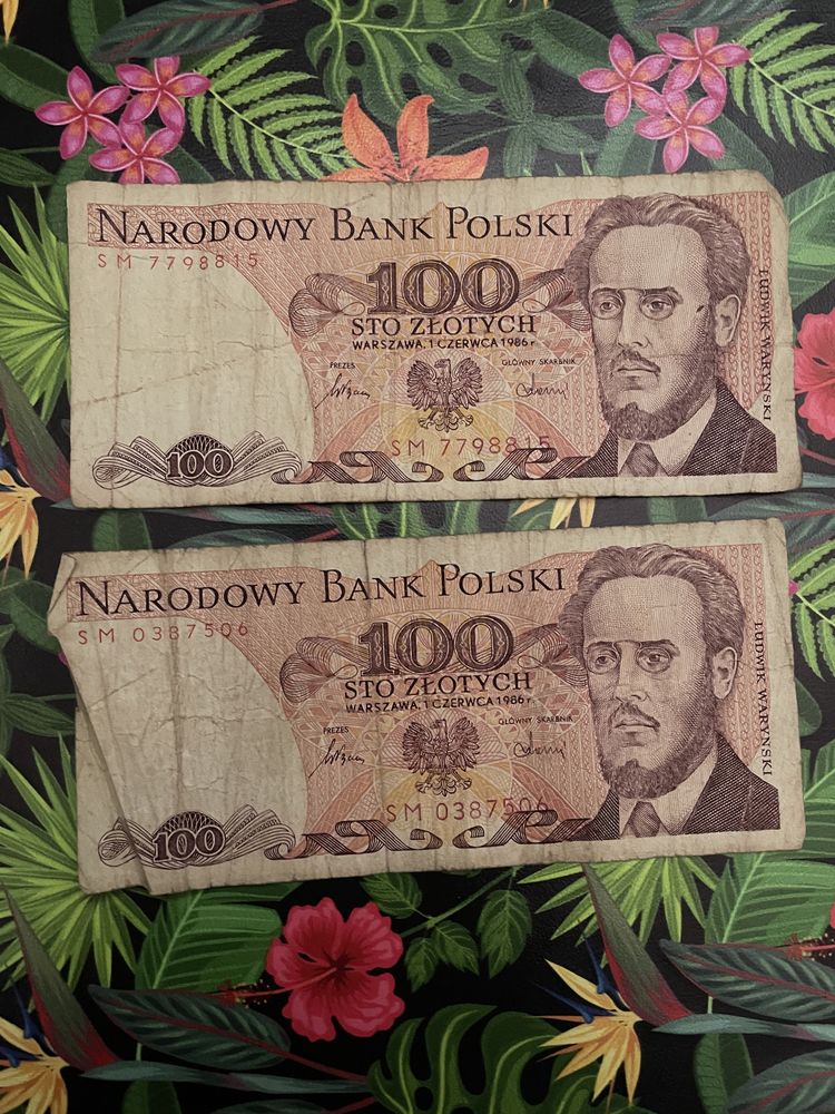 Banknoty 100 ZŁ 1986r