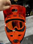 Capacete fox v1 + oculos 100%