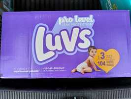 Підгузники Pampers luvs 3, 104 шт. До 13 кг. США.