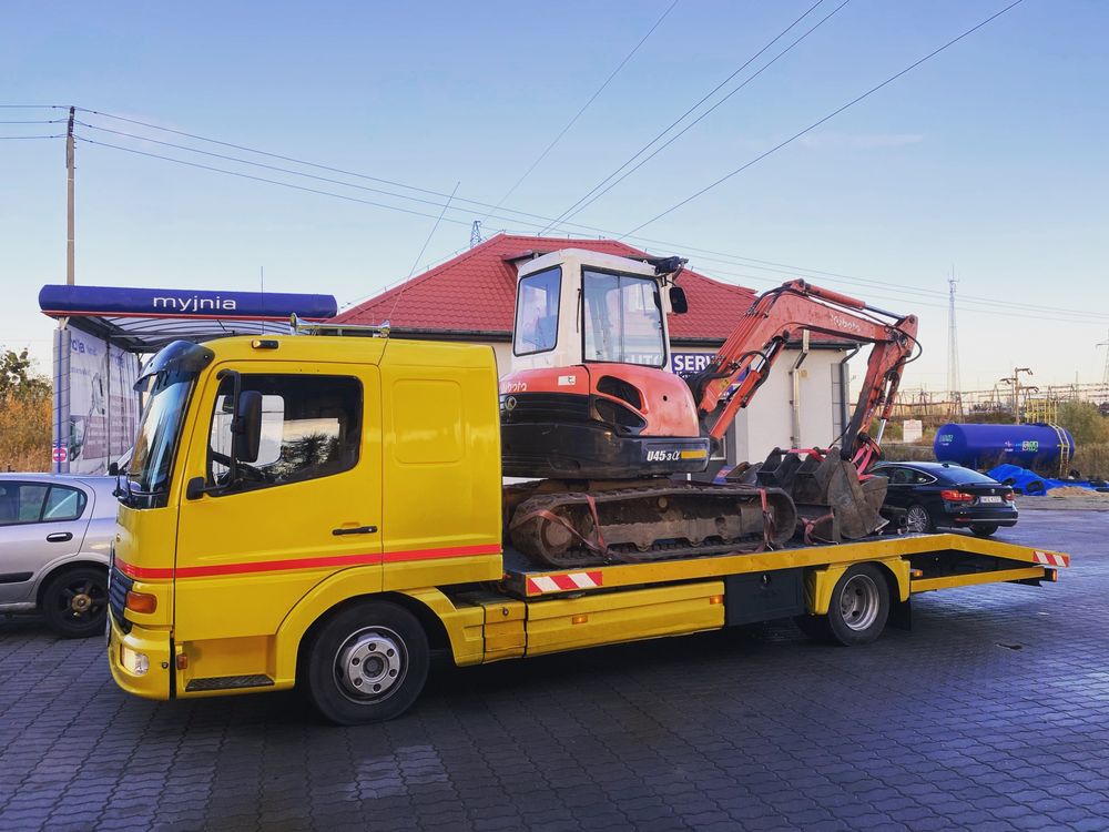 Laweta transport maszyn rolniczych budowlanych busow aut dostawczych