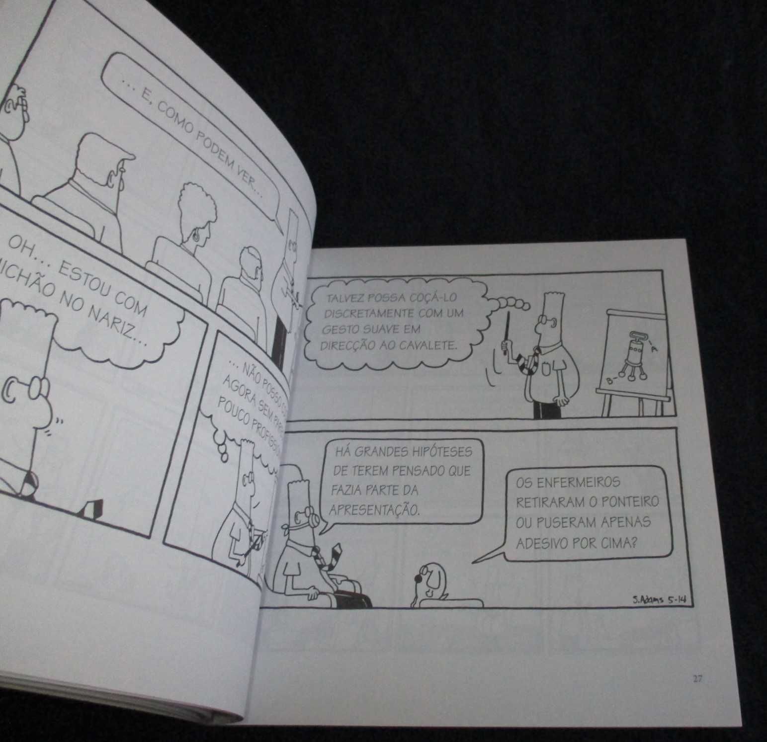 Livro BD Dilbert Ganhe Tempo Adiando as Reuniões com Imbecis