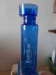 Garrafa Azul EasySlim em plástico forte c/tampa