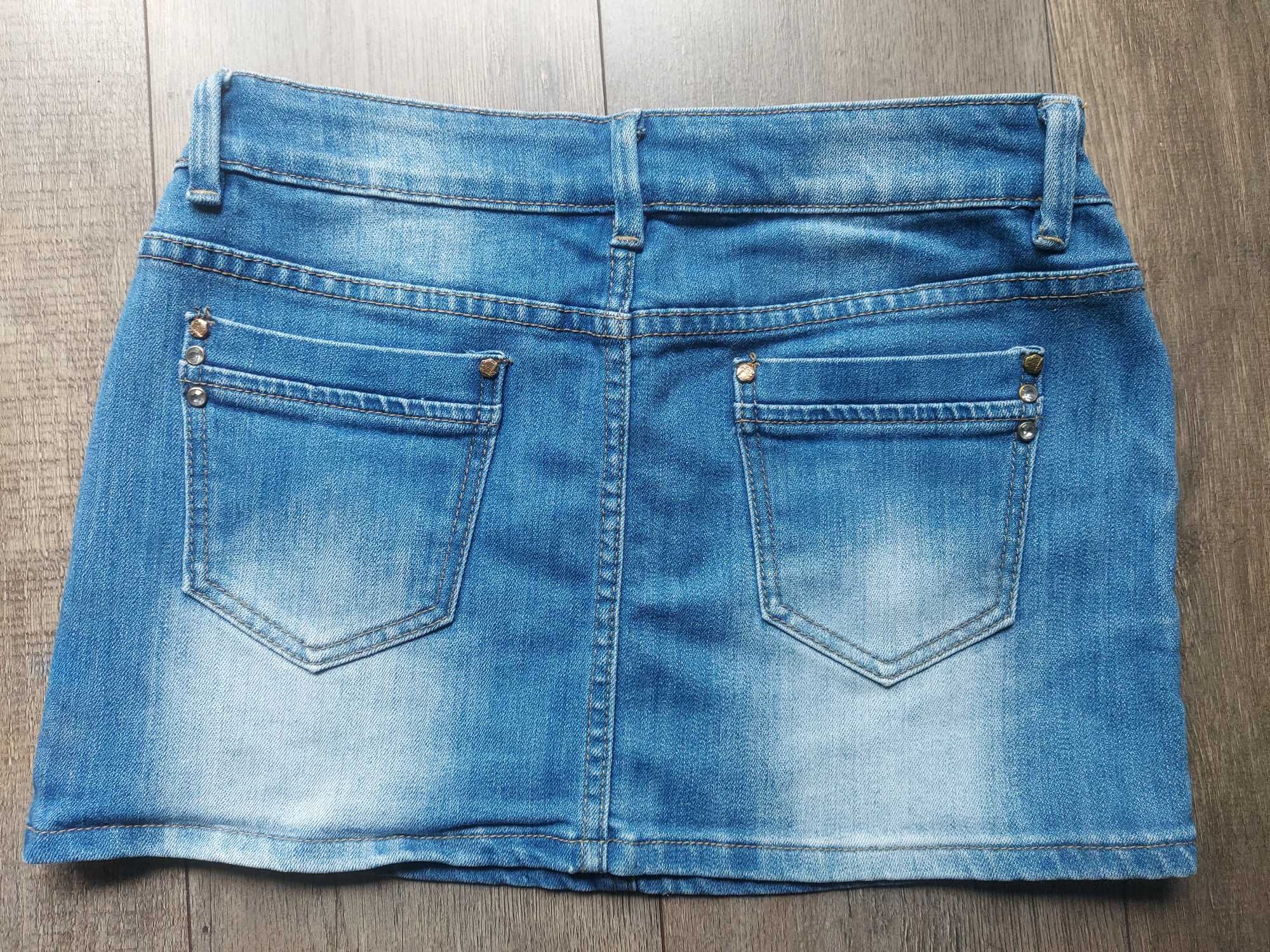 Spódniczka spódnica damska jeansowa jeans krótka mini JAK NOWA s