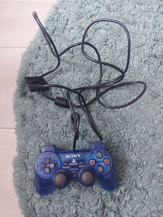 Przeźroczysty kryształowy niebieski pad do PS2