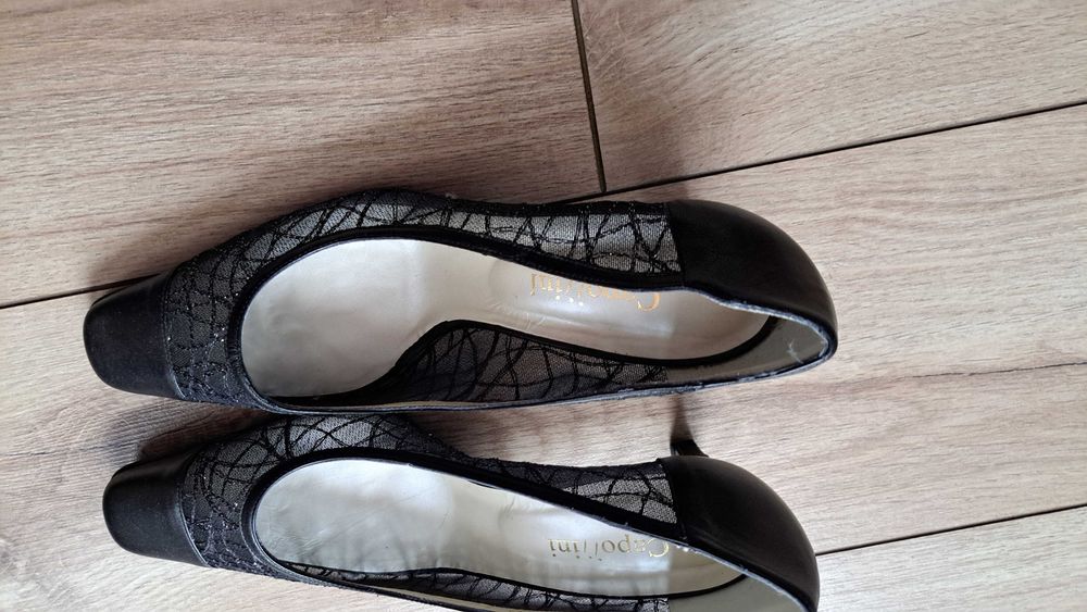 Czółenka damskie czarne