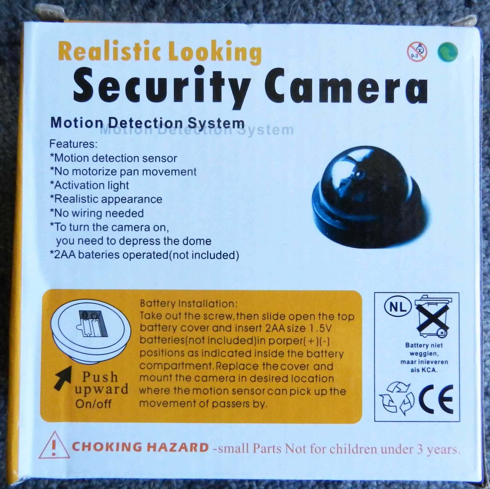 Nowa atrapa kamery monitoringu, security camera, fake dummy