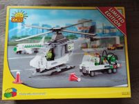 klocki Lego Cobi helikopter + samochód bp nowe