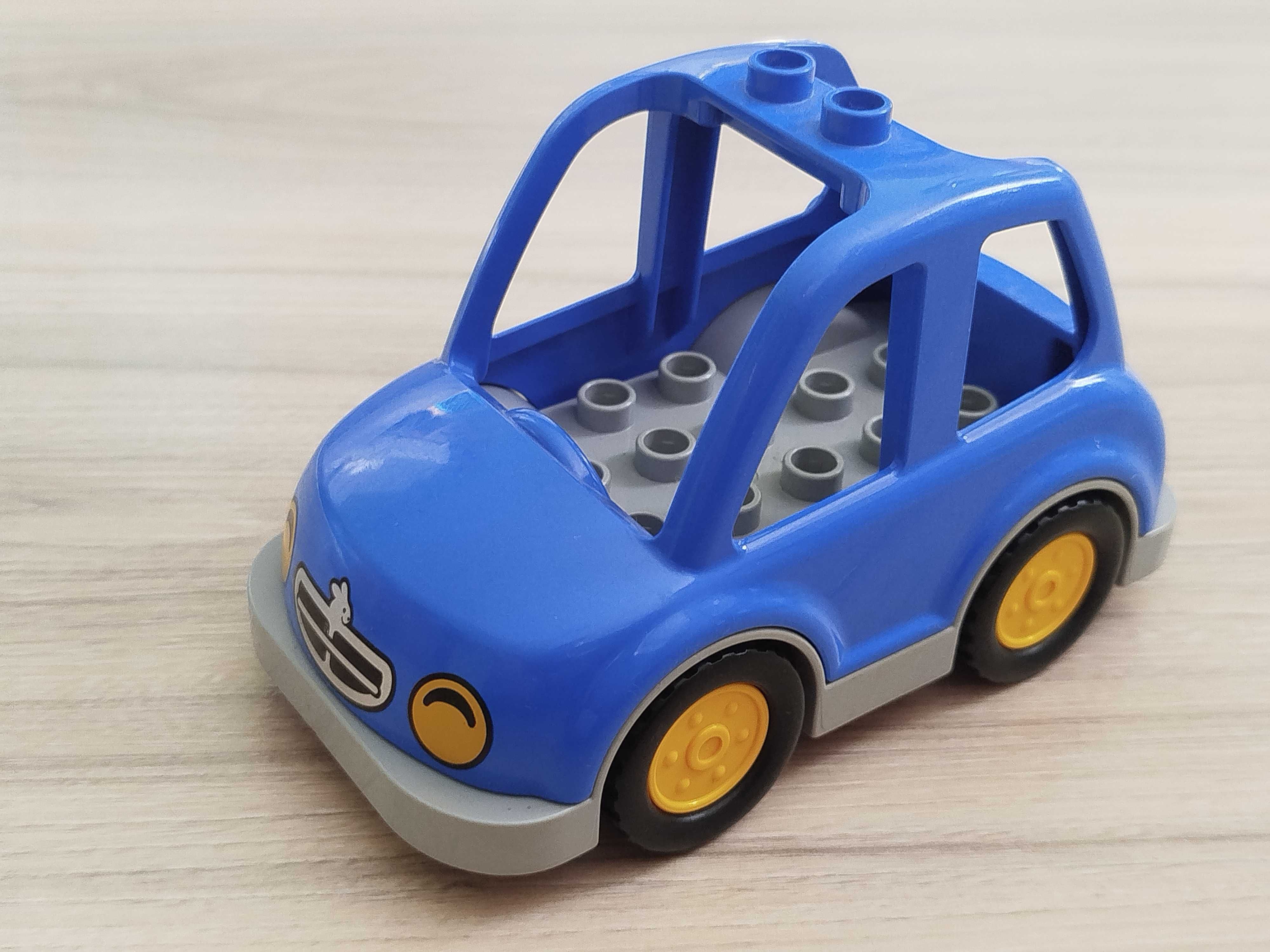 Kocki Lego Duplo - niebieski samochód, auto