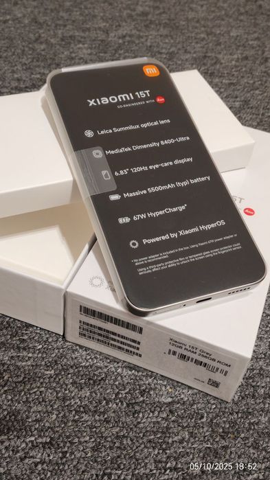 Xiaomi 15T silver grey 12/256 Gb