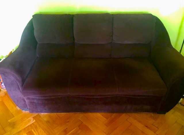 Sofa z funkcją spania pojemnik na pościel, 183 x80 cm st BDB