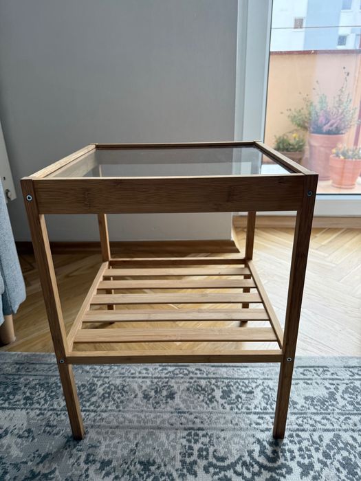 Stolik bambusowy 36x36/wys.45