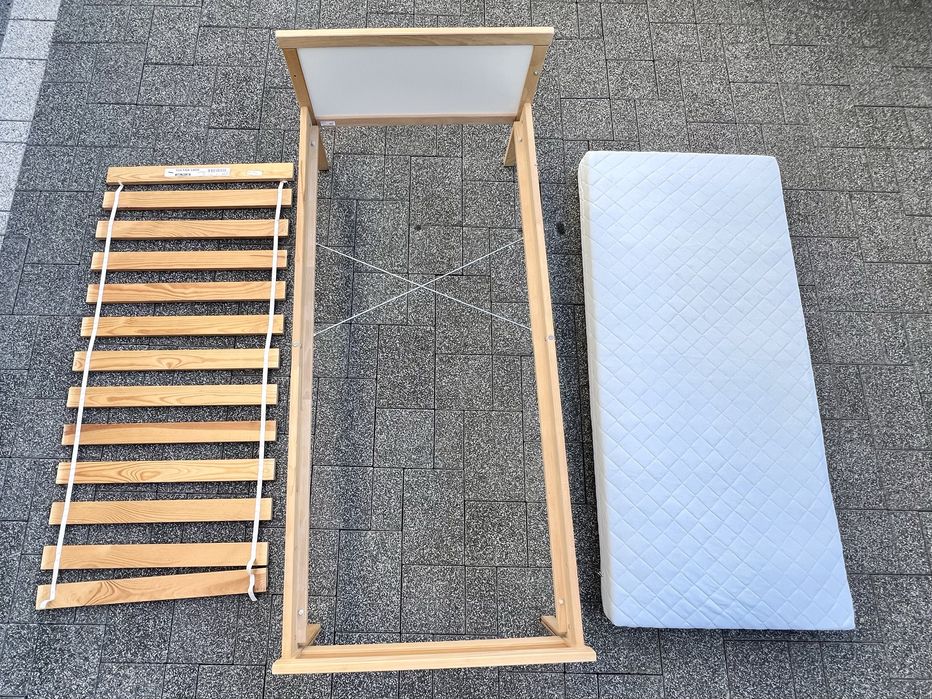Łóżko Ikea 160x70 lozko + materac + dno - Sniglar Vyssa Underlig