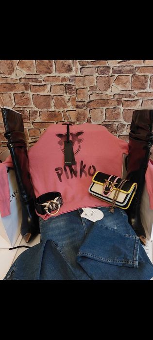 Sweter Marki PINKO Rosa/Nero