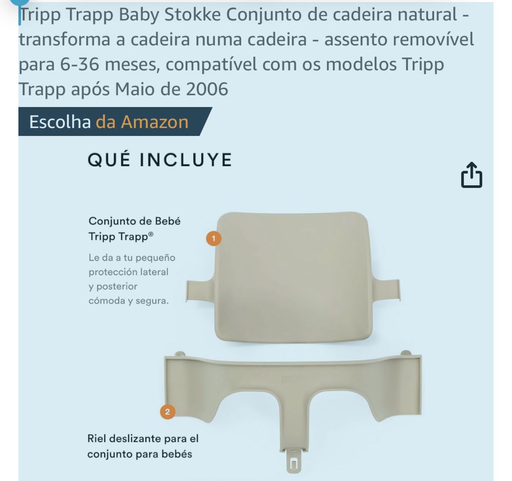 Tripp Trapp Baby Set 3-36 meses