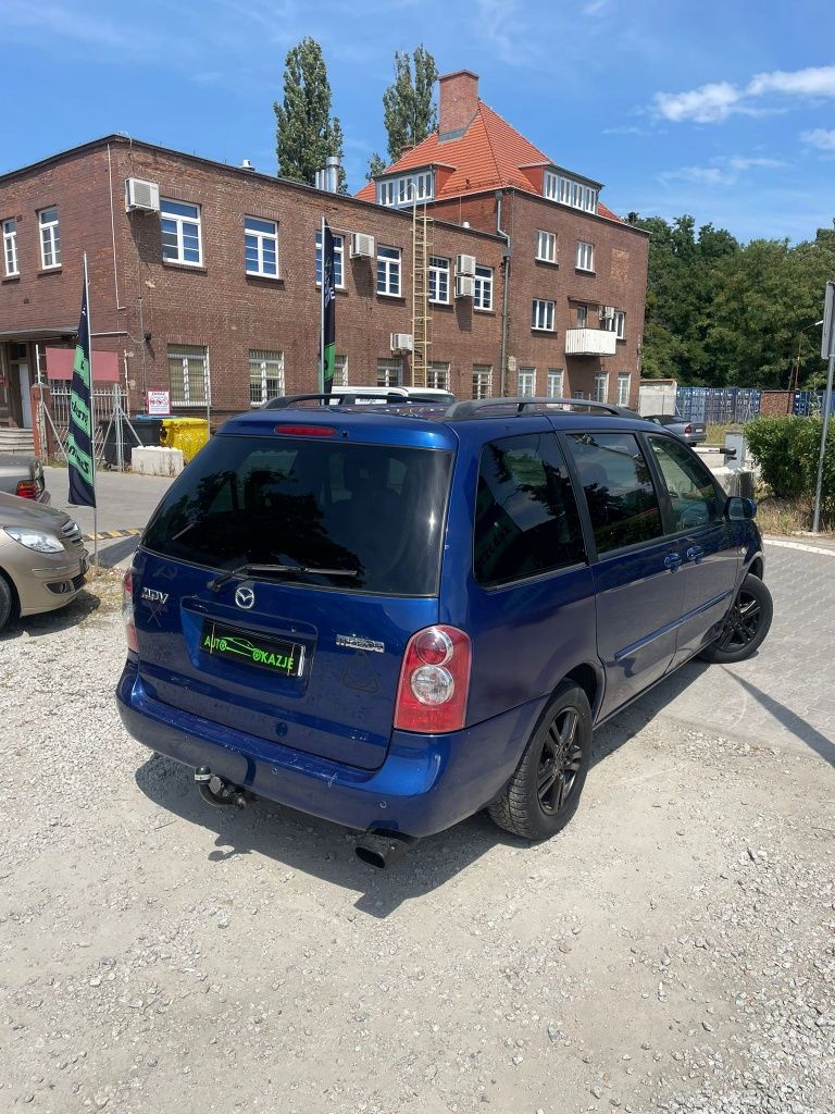 Mazda MPV 2.0d// klima// 6 os. // hak// opłaty// alu// zamiana