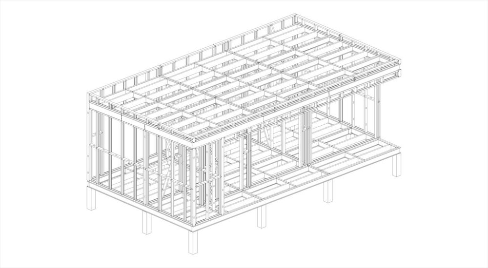 Casas movel steel frame