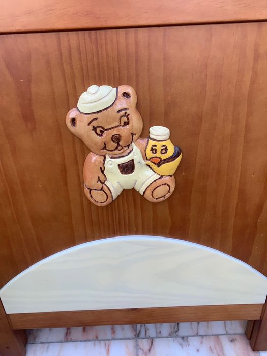 Cama madeira Pinho mel de bebé