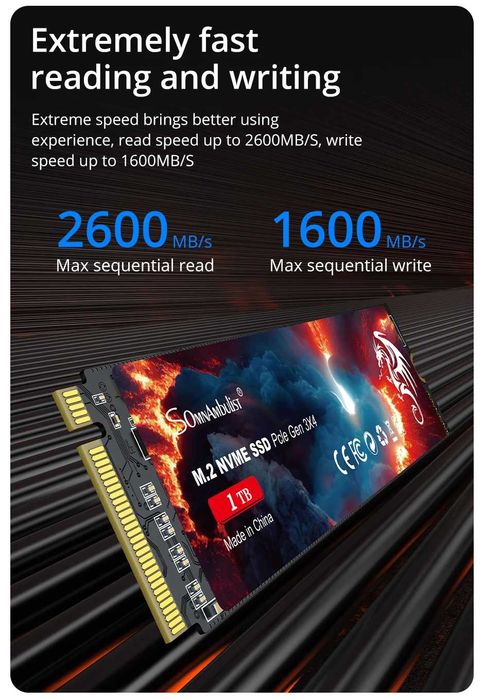 SSD накопичувач M2 NVME 256GB нові!
