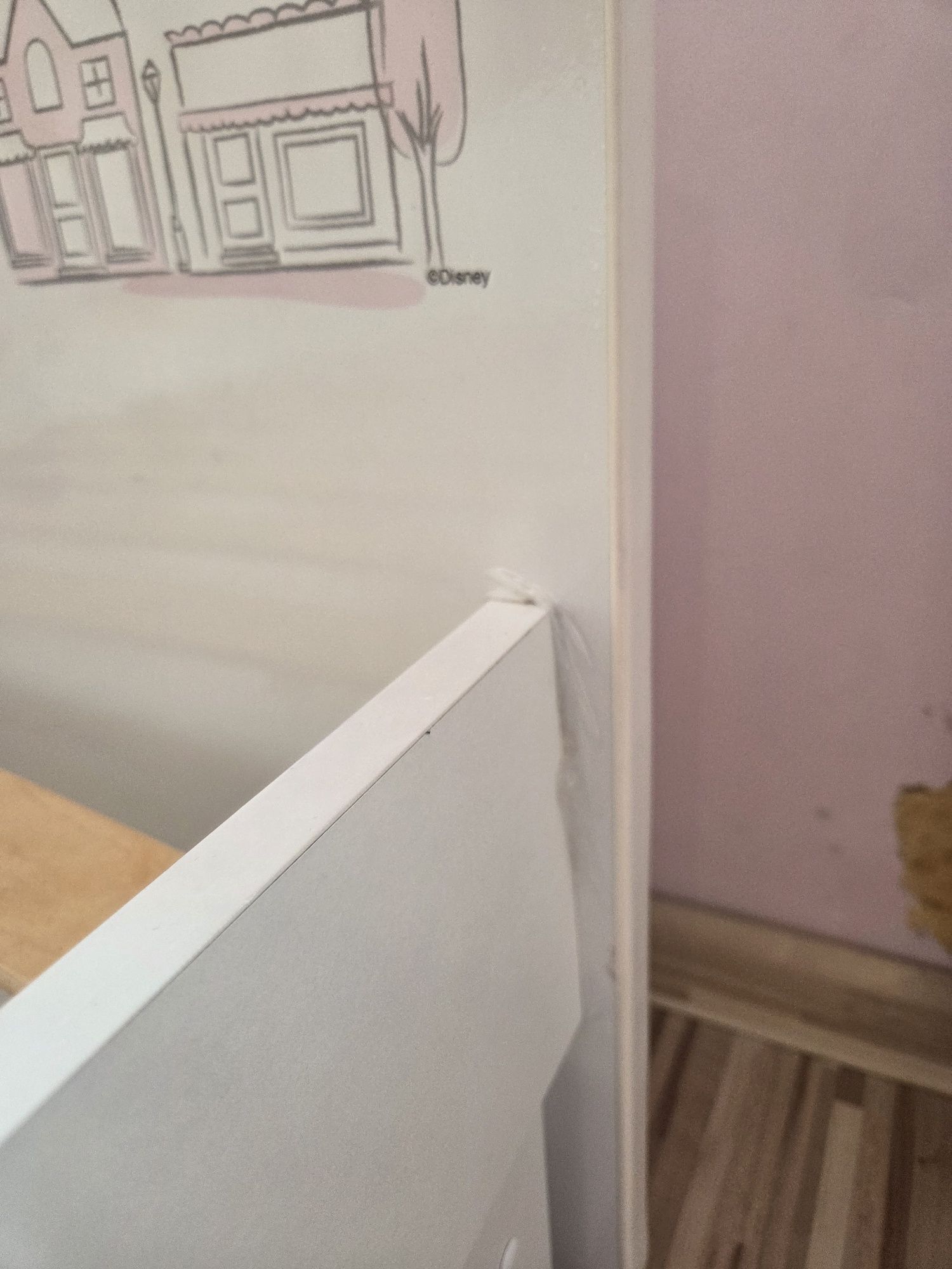 Łóżko dziecięce Myszka Minnie 160x80 z wysuwaną półką