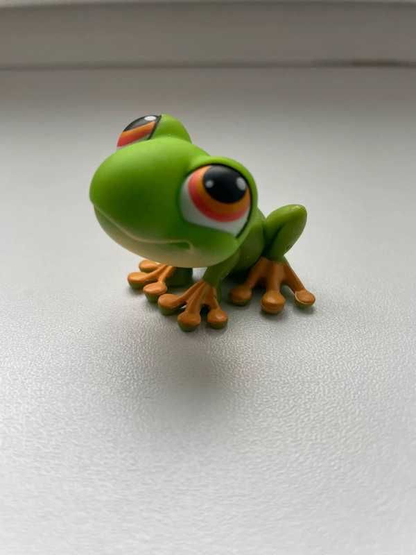 LPS Littlest Pet Shop żabka żaba czerwony magnes oryginał Hasbro 2005