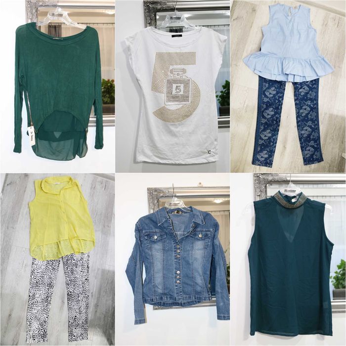 2 Mega paka ciuchów zestaw ubrań 35 szt rozmiar 38/40 M/L nowe używane