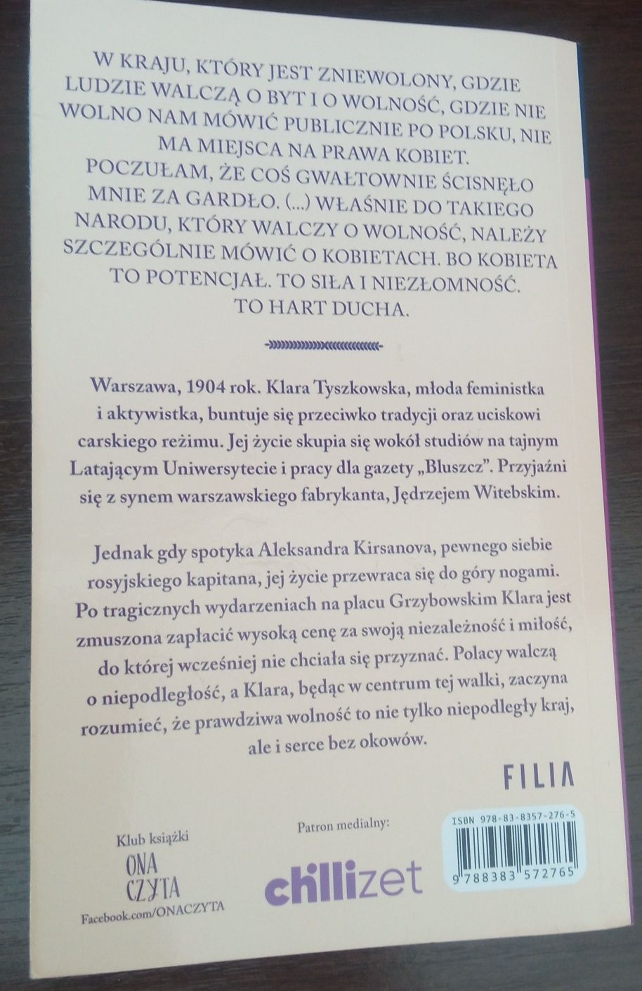 Książka "Cena wolności" Barbara Wysoczańska