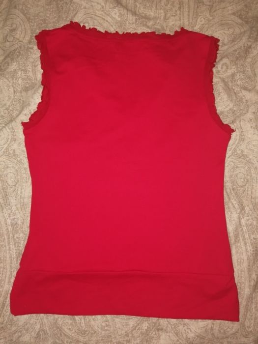 Bluzka top koszulka czerwona Cache Cache r 2 (S/M)