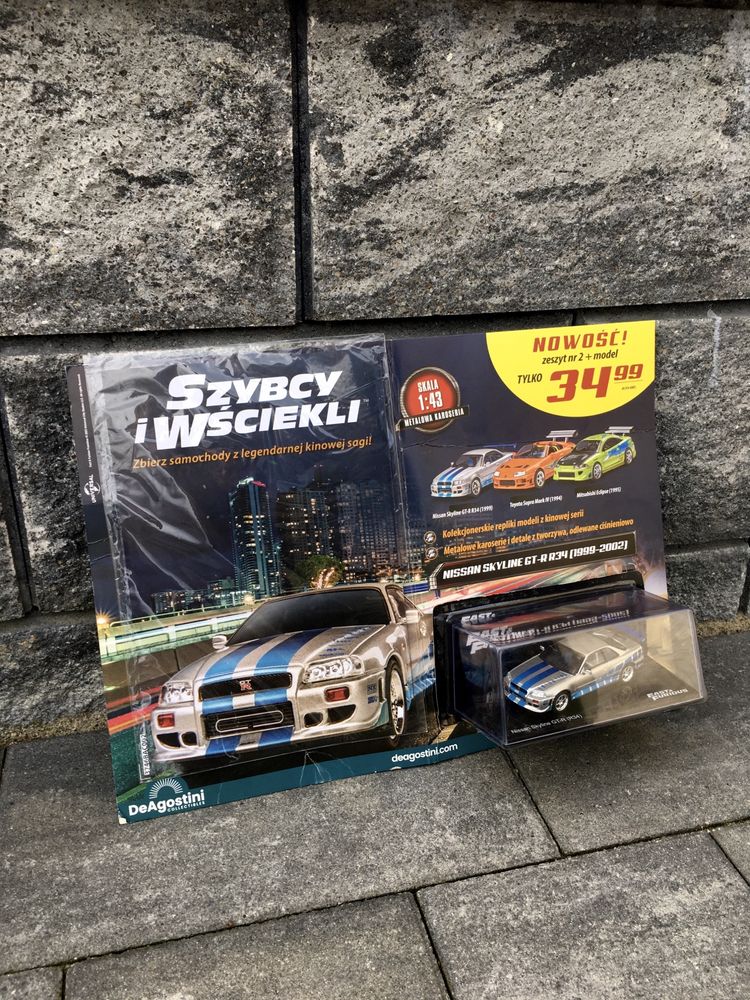 Czasopismo- Szybcy i Wściekli Nissan Skyline GT-R R34-autka,model