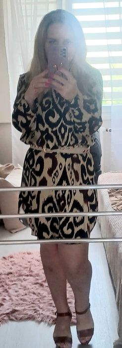 Dłuższa koszula z pięknym wzorem