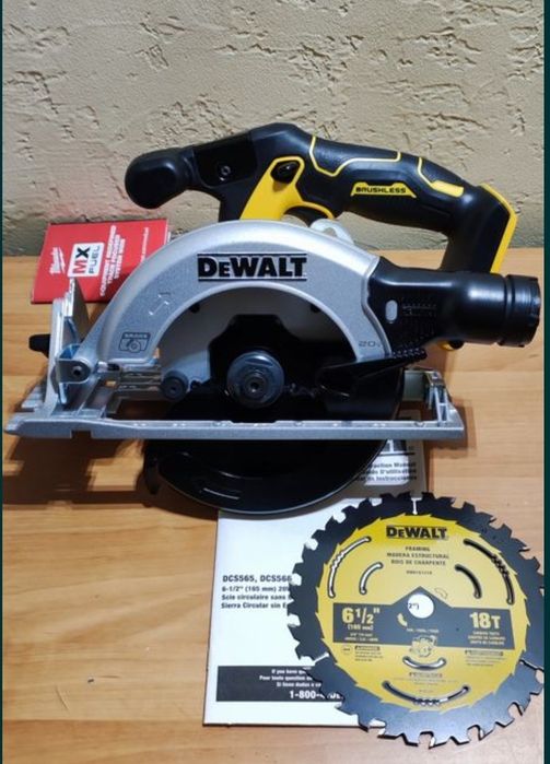 Dewalt dcs565 brushless 20v дискова пила 165мм 16посадкове