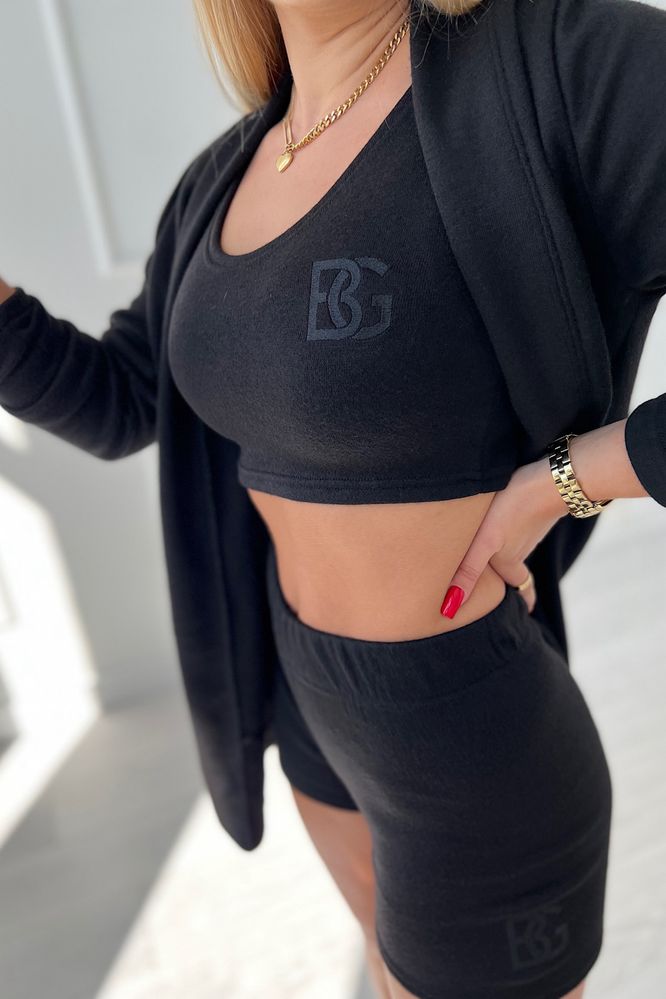 Komplet BG GOOD VIBES SET czarny Brandenburg Couture S M