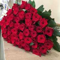 Шикарная красная роза, доставка цветов Днепр, розы цветы