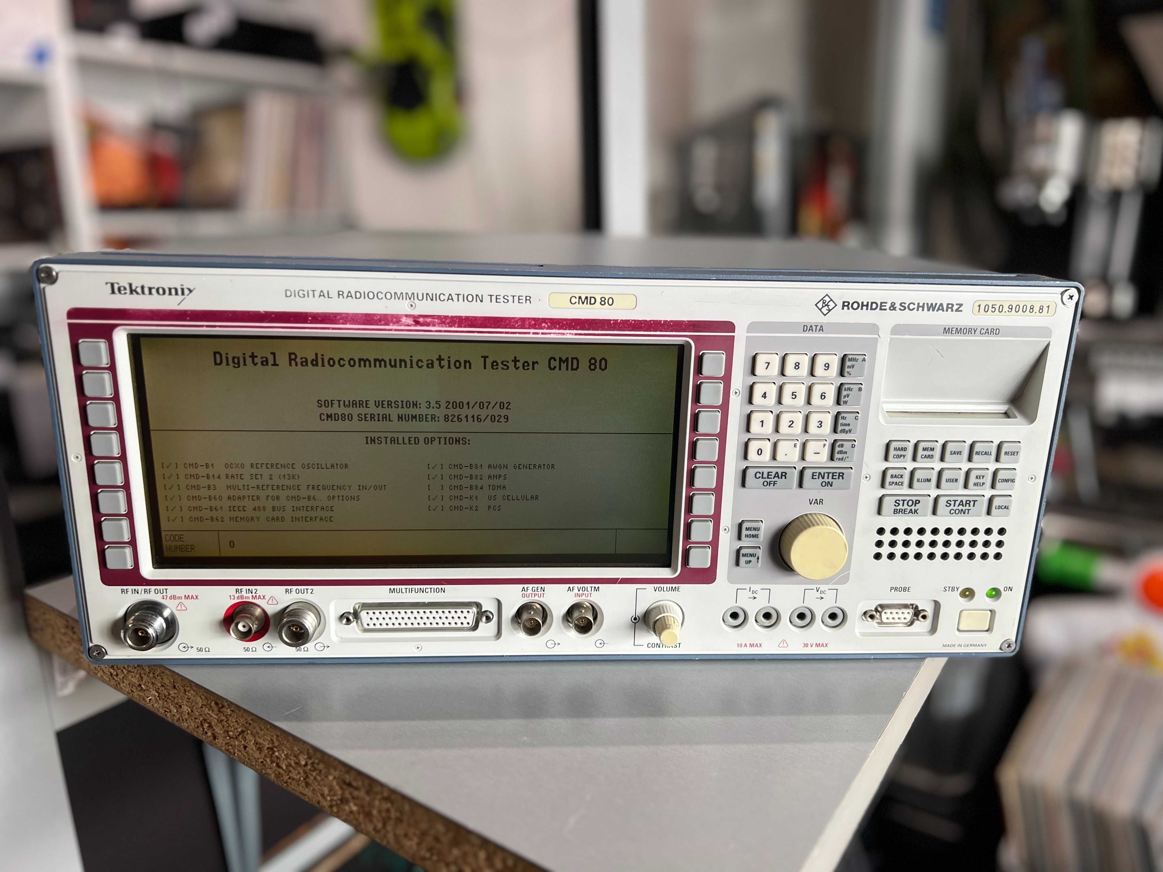 Cyfrowy tester komunikacji radiowej Tektronix Rohde & Schwarz CMD80